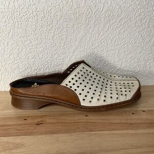 Rieker Women Shoe‎ Doris Size 8,5 EUR 40 Slip On Leather Clogs  Worn Once